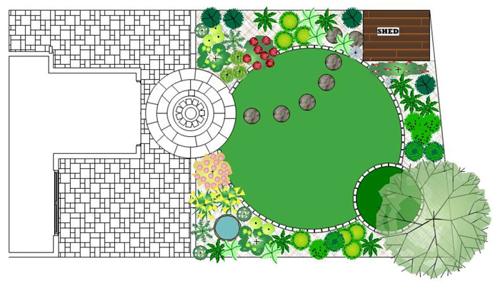 Domestic garden design in Hertfordshire